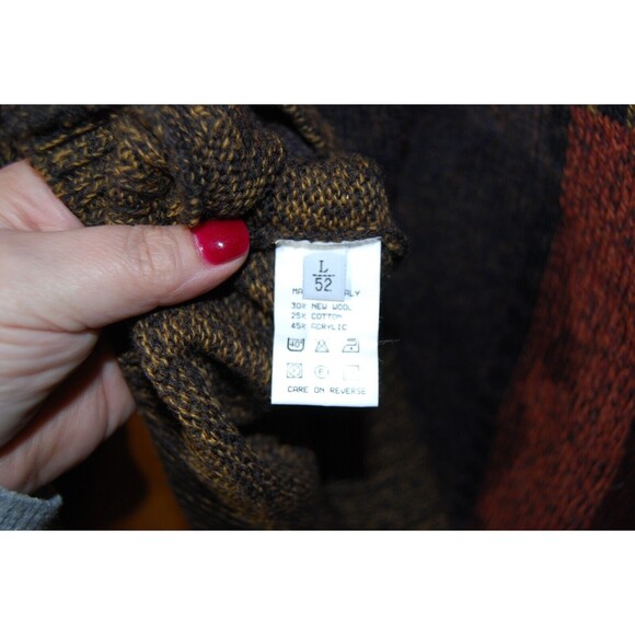 Biella Black Britches of Georgetowne men's wool blend Geometric Pattern Large - Picture 4 of 7